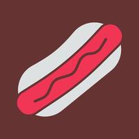 hotdog vector pictogram