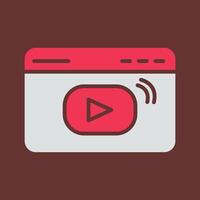 video streaming vector icoon