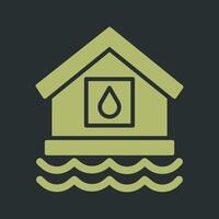 water huis vector icoon