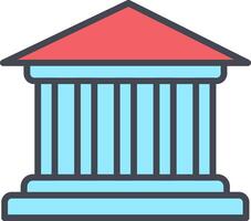 Parthenon vector icoon