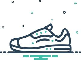 mix icoon voor sneakers vector