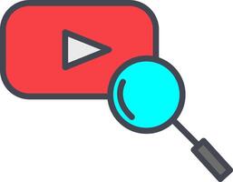 youtube zoeken vector icoon