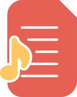 audio document vector icoon