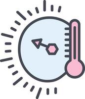 temperatuur indicator vector icoon