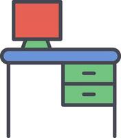 bureau vector pictogram