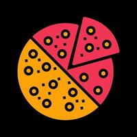 pizza plak vector icoon