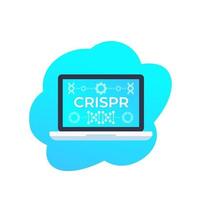 crispr, genoombewerkingstechnologie vectorpictogram vector