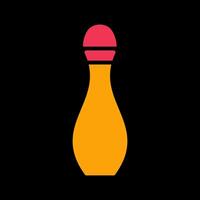 bowling pin vector icon