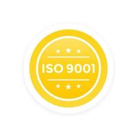ISO 9001 vectorlabel vector