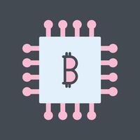 bitcoin spaander vector icoon