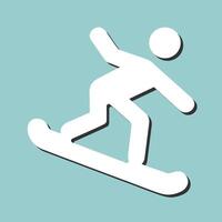 snowboard vector icoon