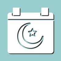 Islamitisch kalender vector icoon