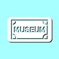 museum label vector icoon