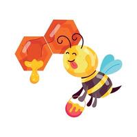 stijl honing stickers vector