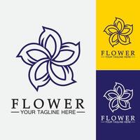 bloem logo vector illustratie ontwerpsjabloon