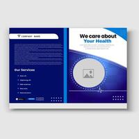 zakelijke gezondheidszorg en medisch a4 folder ontwerp sjabloon vector