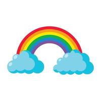 schattig regenboog icoon vector