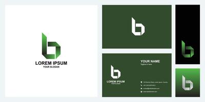 brief b logo ontwerp sjabloon vector