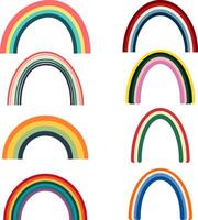 kleurrijk regenbogen reeks vector