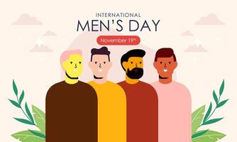 Internationale Mannen dag achtergrond vector