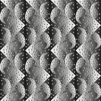 naadloos vector abstract patroon met helling driehoeken en paisley polka punt