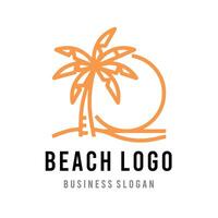 een logo voor de strand logo voor de strand logo. vector