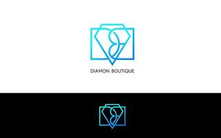 brief db diamant modern logo vector