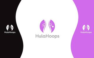 hula hoepel modern logo vector