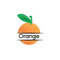vector sjabloon creatief ontwerp van oranje fruit.