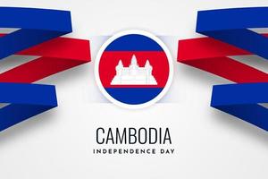 Cambodja onafhankelijkheidsdag illustratie sjabloonontwerp vector