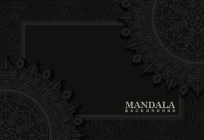 luxe sier mandala achtergrond met Arabische islamitische Oost-patroon stijl premium vector