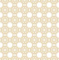 Islamitisch patroon decoratie ontwerp dat is gouden, geschikt voor allemaal achtergronden van brochures, uitnodigingen en zo Aan. Islamitisch gouden kleur patroon vector