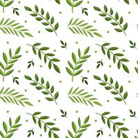 vector patroon met groen bladeren