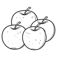 appels kleur bladzijde. vector