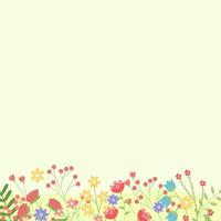 voorjaar achtergrond met bloemen en planten voor uw creativiteit, voor spandoeken, voor bruiloft uitnodigingen en voor Gefeliciteerd Aan voorjaar en Pasen vector