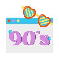 illustratie van 90's gevoel vector