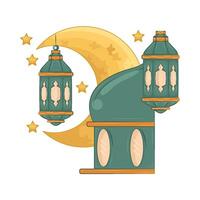 illustratie van Ramadan lantaarn vector