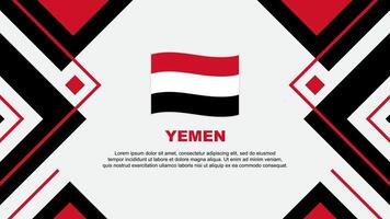 Jemen vlag abstract achtergrond ontwerp sjabloon. Jemen onafhankelijkheid dag banier behang vector illustratie. Jemen illustratie