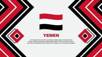 Jemen vlag abstract achtergrond ontwerp sjabloon. Jemen onafhankelijkheid dag banier behang vector illustratie. Jemen ontwerp
