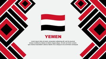 Jemen vlag abstract achtergrond ontwerp sjabloon. Jemen onafhankelijkheid dag banier behang vector illustratie. Jemen