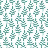 een luxueus vector tekening van groen bladeren. naadloos patroon. bloemen patroon met bladeren. vector illustratie.
