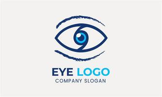 ai gegenereerd oog optisch ziekenhuis vector lens element logo ontwerp sjabloon