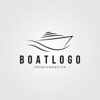 luxe boot lijn kunst logo vector, illustratie ontwerp, minimalistische logo ontwerp vector