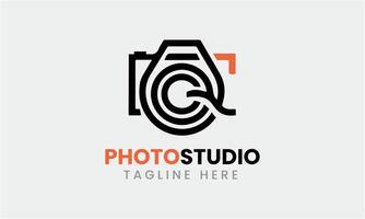 ai gegenereerd foto studio camera icoon film lens licht vector logo modern minimalistische uniek studio sjabloon