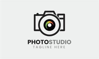 ai gegenereerd foto studio camera icoon film lens licht vector logo modern minimalistische uniek studio sjabloon