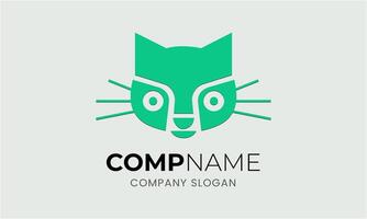 ai gegenereerd kat dier huisdier icoon mascotte logo ontwerp minimalistische modern symbool idee sjabloon vector