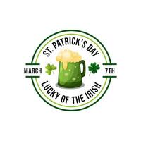 logo ontwerp gelukkig st. patrick's dag Iers vakantie. icoon ontwerp element vector