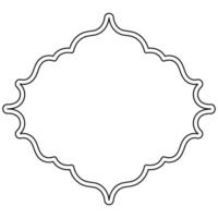 decoratief ornament kader icoon vorm schets element vector