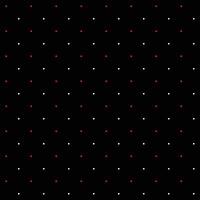 mini rood en wit naadloos polka punt patroon vector, zwart achtergrond. Kerstmis thema vector
