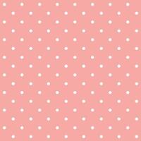 pastel roze en wit naadloos polka punt patroon vector